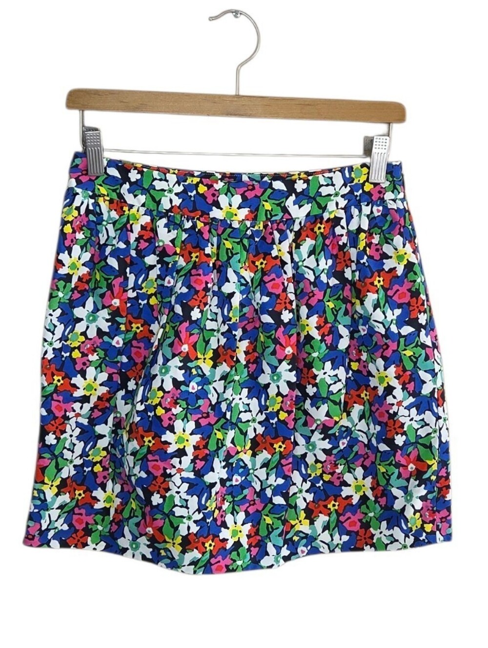 Kate Spade Silk Blend Henrita Full Bloom Floral Multicolor Mini Skit Size 2